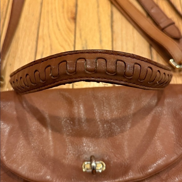 VTG Henri Bendel New York Rich Brown Leather Shoulder Bag 12x12 Old Money - Picture 13 of 14